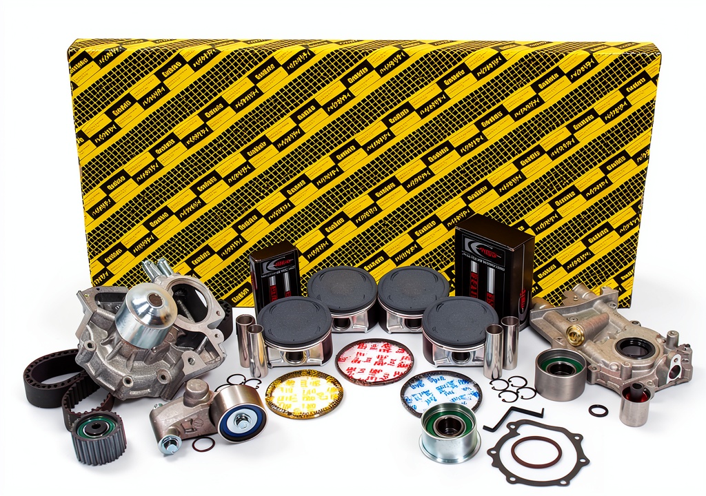 Installing Evergreen Performance Components Engine Rebuild Kit on a wooden workbench