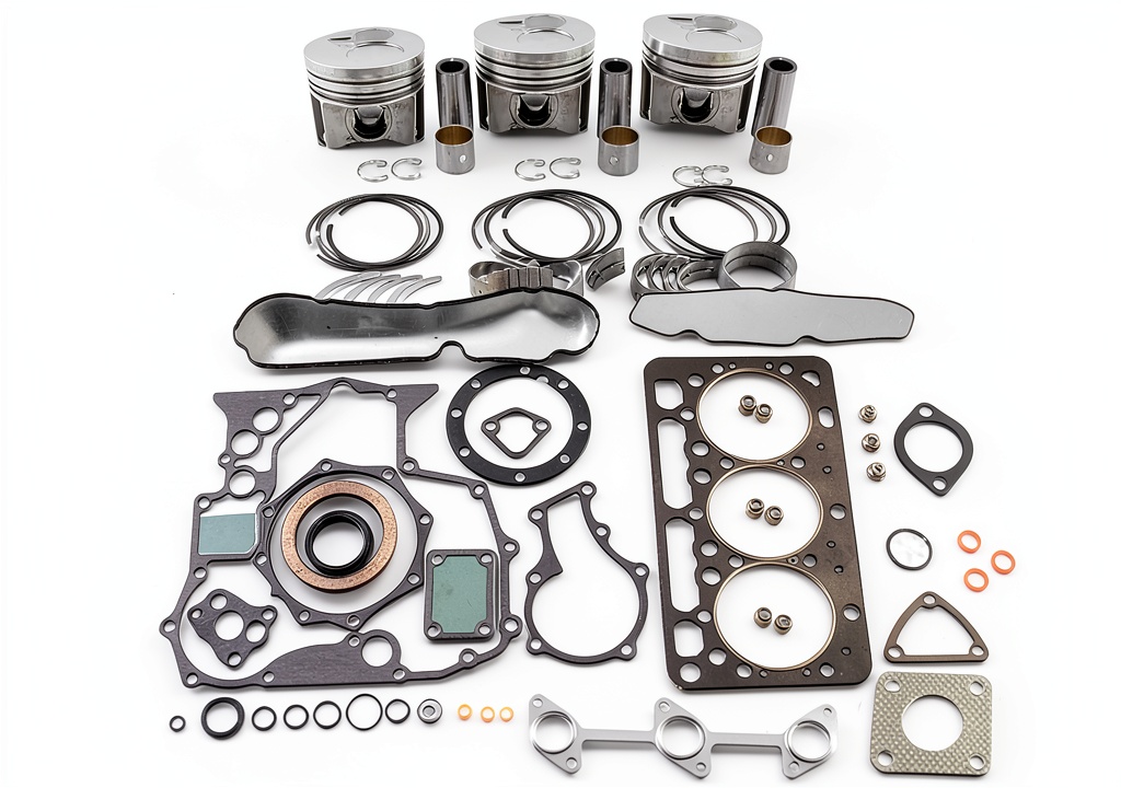Installing WSbaodan D902 Rebuild Kit NO Valves Liners on a wooden workbench