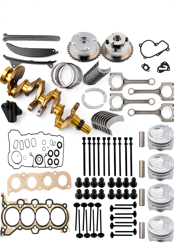 Mechanic installing G4NC engine kit in a garage