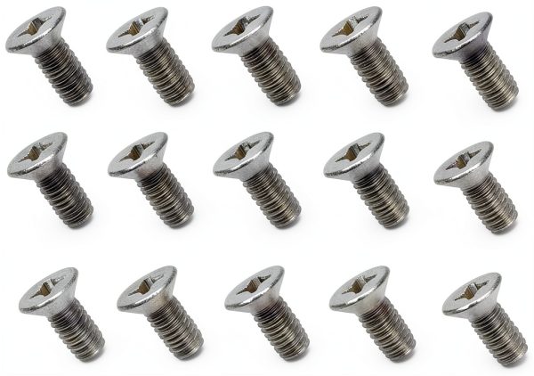 ONISMEZ Brake Disc Rotor Screws 20‑Piece Stainless Steel Flat Head-0