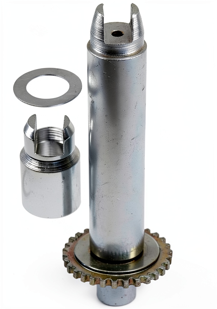 ACDelco rear brake adjusting screw kit installed on a vehicle brake assembly