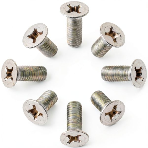 Brake Disc Rotor Screws Prime Ave M8 x 25mm Stainless Steel Pack of 8-0