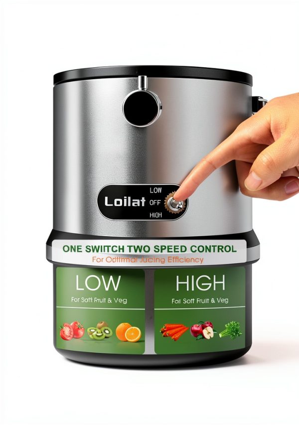 Juicer Machine Loilat 1200W Centrifugal Juicer with 3 Inch Feed Chute-4