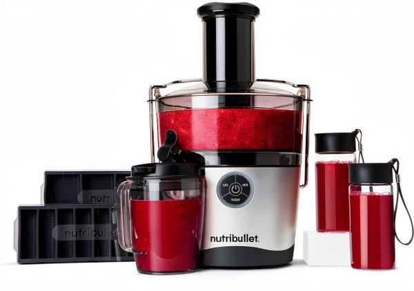 NutriBullet Juicer Pro Centrifugal Juicer 1000W Silver 27oz Capacity-0