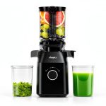 Juicer Machines Olayks Cold Press Juicer 4.3" Feed Chute Black-0