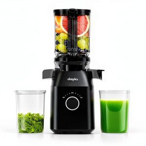 Juicer Machines Olayks Cold Press Juicer 4.3" Feed Chute Black-0