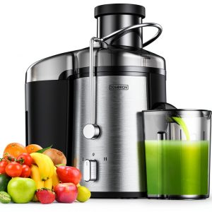 Dominion Juicer 600W Centrifugal with 3" Wide Mouth Stainless Steel-0