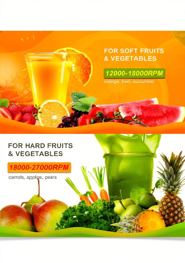 Juicer, 600W Juicer Machine with 3 Inch Wide Chute for Whole Fruits, High Yield Juice Extractor with 3 Speeds, Easy to Clean with Cleaning Brush, Compact Centrifugal Juicer Anti-drip, silver-5