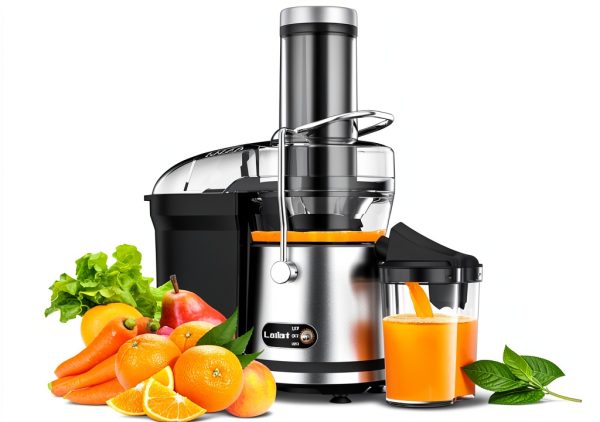 Juicer Machine Loilat 1200W Centrifugal Juicer with 3 Inch Feed Chute-0