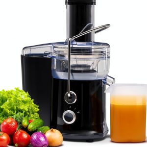 Juicer OLIXIS 480W Centrifugal with 2.6" Wide Mouth, 15000 RPM, Black-0