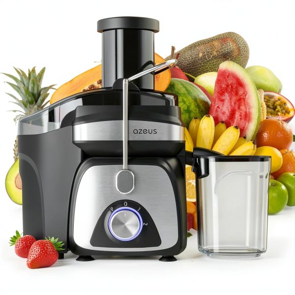 Centrifugal Juicer AZEUS EJ01C Black Titanium Blade Two Layer Bowl-0